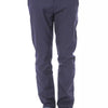 Verri Blue Polyester Men's Pant