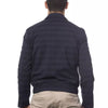 Verri Blue Wool Men Bomber Jacket