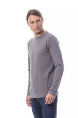 Gray Cotton Men T-Shirt