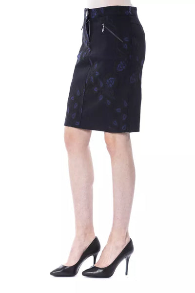 BYBLOS Black Cotton Women Skirt