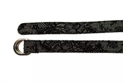 Black Wool Women Belt