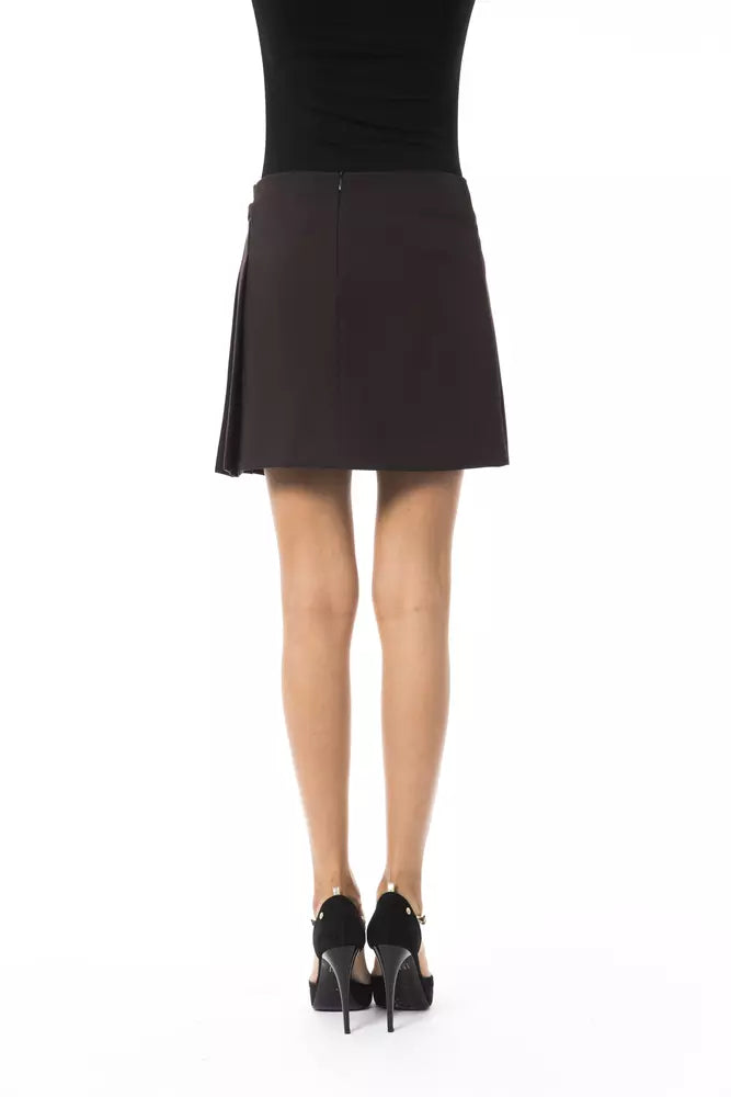 BYBLOS Brown Polyester Women Skirt