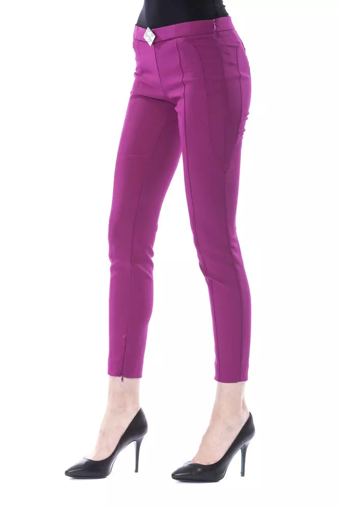 BYBLOS Purple Polyester Women Pants