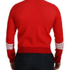 GCDS Elegant Red Pullover Sweater for Men