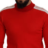 GCDS Elegant Red Pullover Sweater for Men