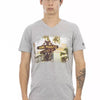 Trussardi Action Gray Cotton Men T-Shirt