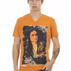 Trussardi Action Orange Cotton Men T-Shirt