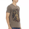 Trussardi Action Brown Cotton Men T-Shirt