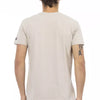 Trussardi Action Beige Cotton Men T-Shirt