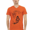 Trussardi Action Red Cotton Men T-Shirt