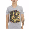 Trussardi Action Gray Cotton Mens TShirt