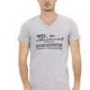 Trussardi Action Gray Cotton Men T-Shirt