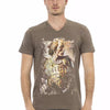 Trussardi Action Brown Cotton Men T-Shirt