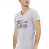 Trussardi Action Gray Cotton Men T-Shirt