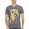 Trussardi Action Gray Cotton Men T-Shirt