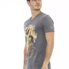 Trussardi Action Gray Cotton Men T-Shirt