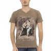 Trussardi Action Brown Cotton Men T-Shirt