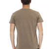 Trussardi Action Brown Cotton Men T-Shirt