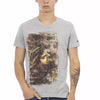 Trussardi Action Gray Cotton Men T-Shirt