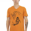 Trussardi Action Orange Cotton Men T-Shirt