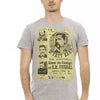 Trussardi Action Gray Cotton Men T-Shirt