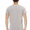 Trussardi Action Gray Cotton Men T-Shirt