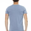 Trussardi Action Light Blue Cotton Men T-Shirt