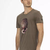 Trussardi Action Brown Cotton Men T-Shirt