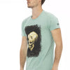 Trussardi Action Green Cotton Men TShirt