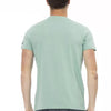 Trussardi Action Green Cotton Men TShirt