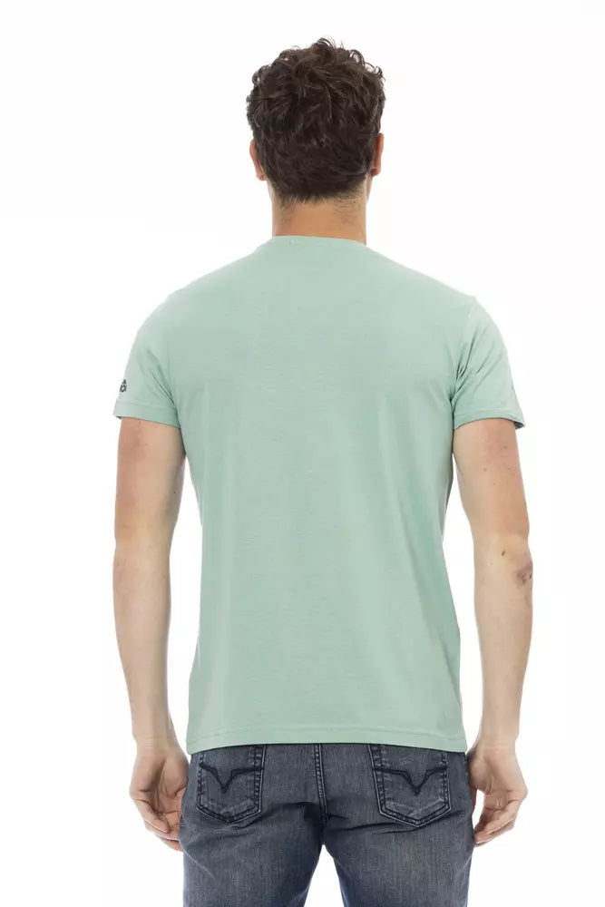 Trussardi Action Green Cotton Men TShirt