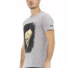 Trussardi Action Gray Cotton Men T-Shirt