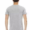 Trussardi Action Gray Cotton Men T-Shirt