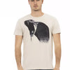 Trussardi Action Beige Cotton Men T-Shirt