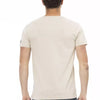 Trussardi Action Beige Cotton Men T-Shirt