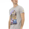 Trussardi Action Gray Cotton Men Short Sleeve T-Shirt