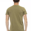 Trussardi Action Green Cotton Men T-Shirt