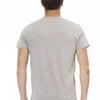 Trussardi Action Gray Cotton Men Short Sleeve T-Shirt