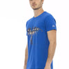 Trussardi Action Blue Cotton Men T-Shirt