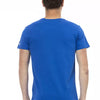 Trussardi Action Blue Cotton Men T-Shirt