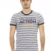 Trussardi Action Gray Cotton Men T-Shirt