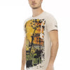 Trussardi Action Beige Cotton Men T-Shirt