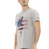 Trussardi Action Gray Cotton Men TShirt