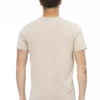 Trussardi Action Beige Cotton Men T-Shirt