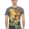 Trussardi Action Gray Cotton Men T-Shirt