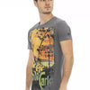 Trussardi Action Gray Cotton Men T-Shirt