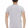 Trussardi Action Gray Cotton Men T-Shirt