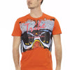 Trussardi Action Orange Cotton Men T-Shirt