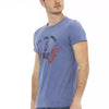 Trussardi Action Blue Cotton Men T-Shirt