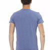 Trussardi Action Blue Cotton Men T-Shirt